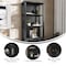 Flash Furniture Stella Modern Farmhouse Wooden Bookcase/Storage Cabinet, 3 Upper Shelves in Black ZG-027-BLK-GG - alternate 6